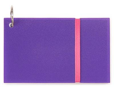 Purple 100-Count Index Card Book