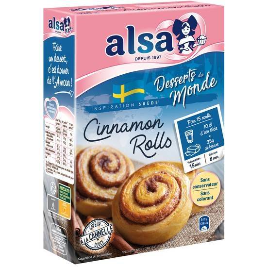 Alsa - Préparation gâteau cinnamon rolls