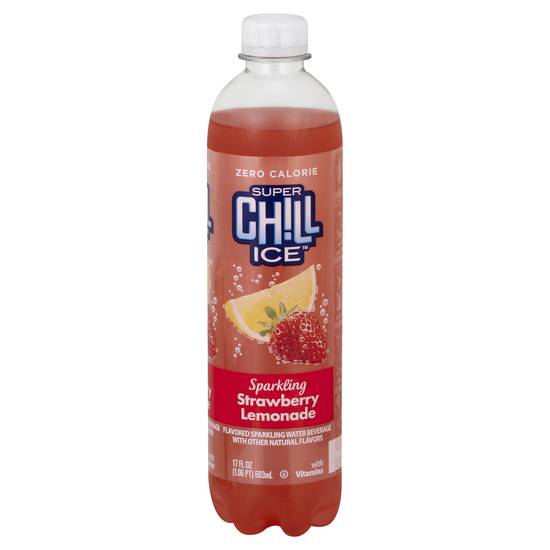 Super Chill Ice Strawberry Lemonade Sparkling Water Beverage (17 fl oz)