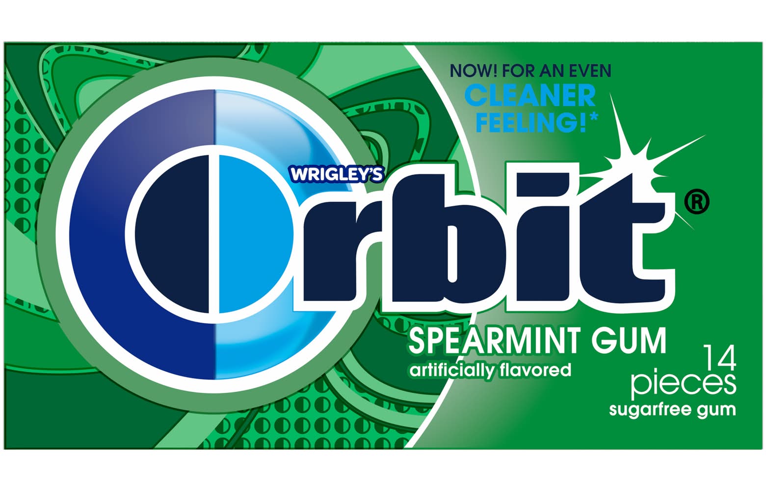 Orbit Sugar Free Chewing Gum, Spearmint (1.6 oz, 14 ct)