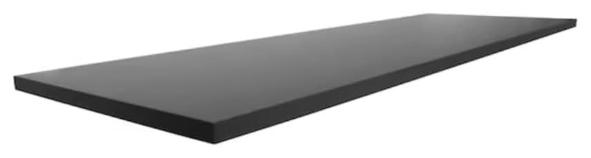 Style Selections 11.7-in D x 23.6-in L Black MDF Rectangular Shelf board