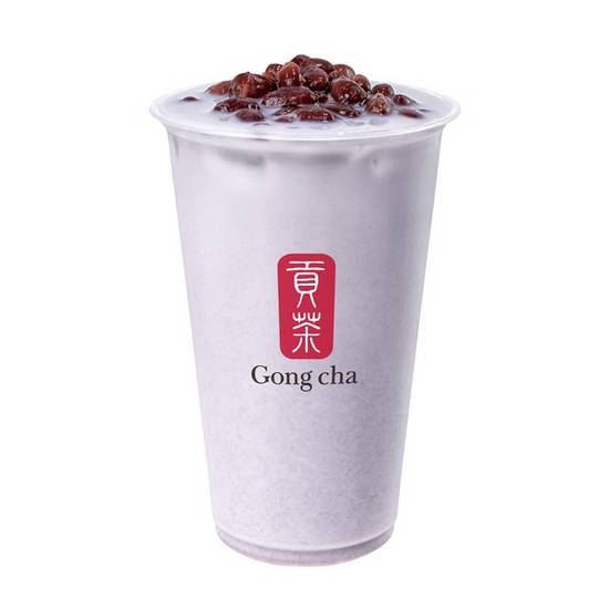 Taro Red Bean Milk Tea