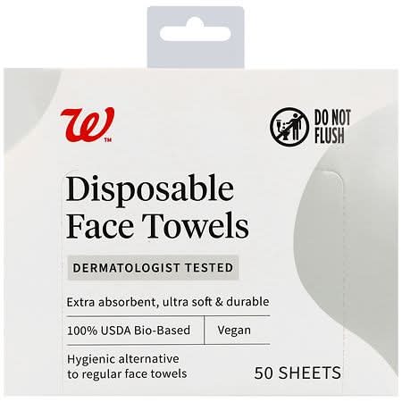 Walgreens Disposable Face Towels (50 ct)
