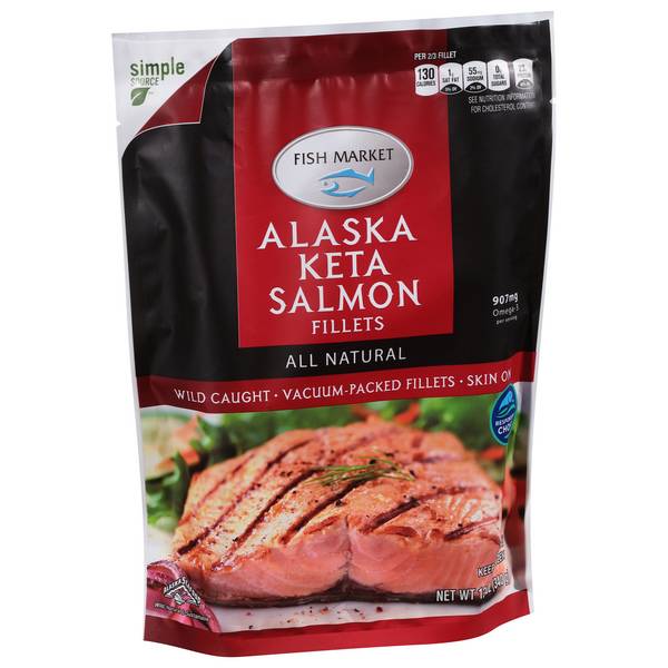 Hy-Vee Fish Market Alaska Keta Salmon Fillets (12 oz)