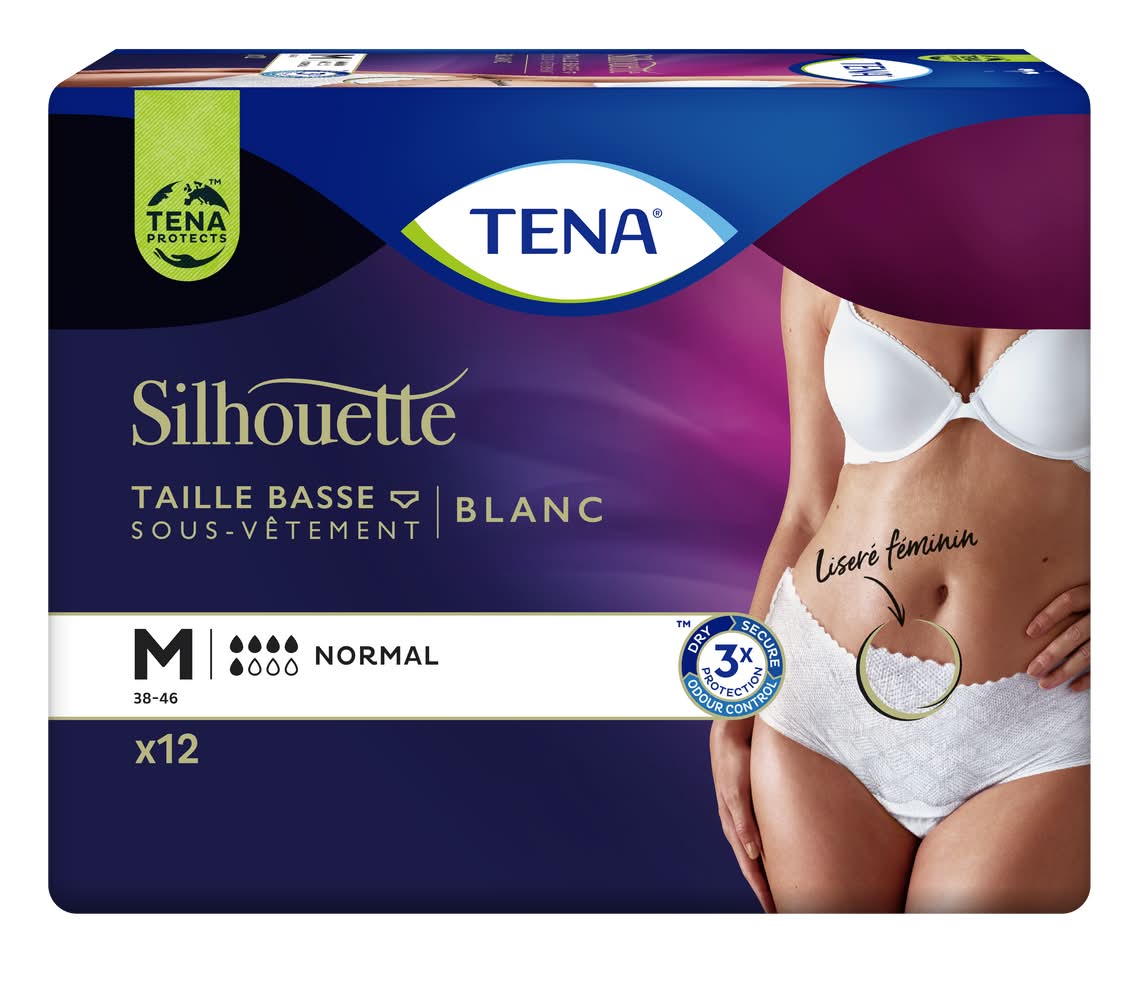 Tena - Silhouette normal taille basse blanc m (486g)