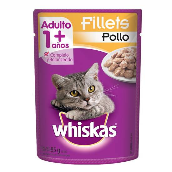 Whiskas alimento húmedo fillets para gato (pollo)
