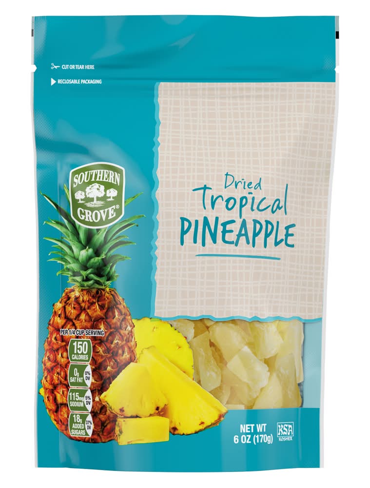 Southern Grove Tropical Dried Pineapple (6 oz)