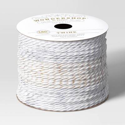 3ct Baker's Twine Christmas Ribbon Silver/Gold 180ft - Wondershop™