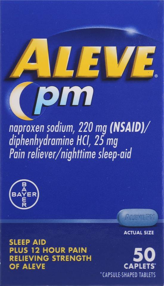 Aleve Pain Reliever/Nighttime Sleep-Aid (50 ct)