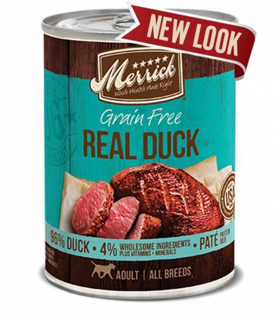Merrick Merrick-Grain-Free-96-Recipe-12-7-Oz, Real Duck