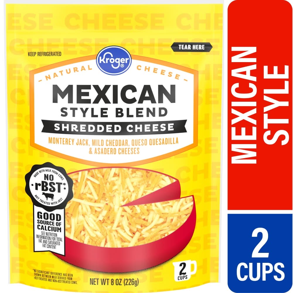 Kroger Mexican Style Blend Shredded Cheese (8 oz)
