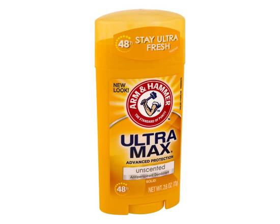 Arm & Hammer · Ultra Max Unscented Antiperspirant Deodorant (2.6 oz)