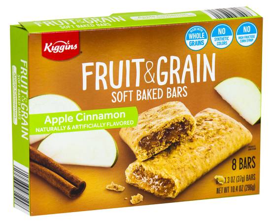 Kiggins Fruit & Grain Sift Baked Bars, Apple-Cinnamon (10.4 oz, 8 ct)