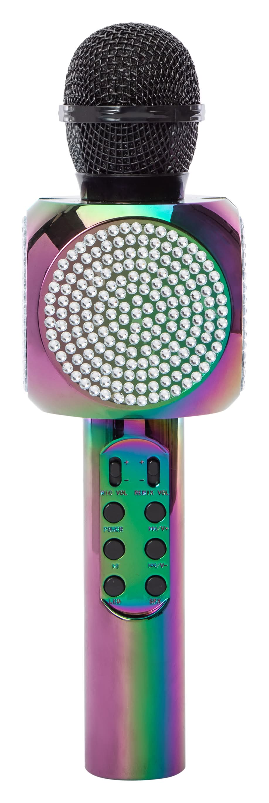 Bass Jaxx Bluetooth Karaoke Led Bling Mic With Speaker