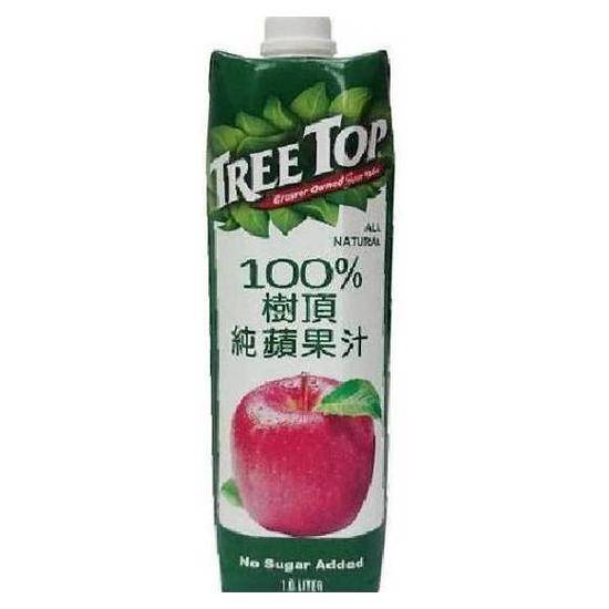 樹頂100%純蘋果汁1L