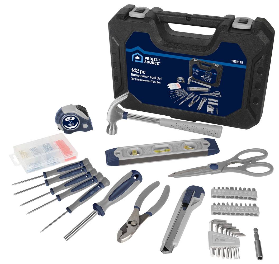 Project Source 142-Piece Household Tool Set with Hard Case | 55115