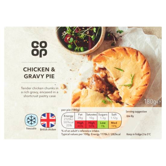 Co-Op Chicken & Gravy Pie 180g