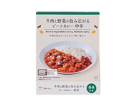 【即席食品】◎Lm牛�肉と野菜のビーフカレー≪中辛≫