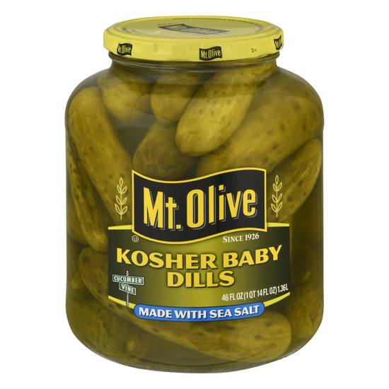 Mt. Olive Kosher Baby Dills With Sea Salt
