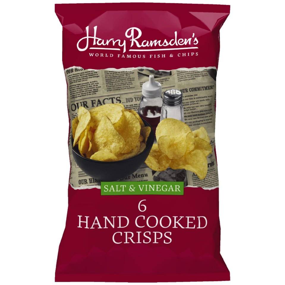 Harry Ramsden's Hand Cooked Crisps (salt-vinegar )