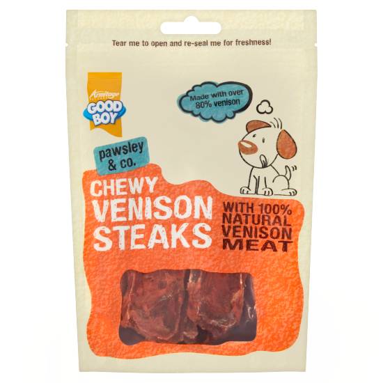 Good Boy Pawsley & Co Chewy Venison Steaks