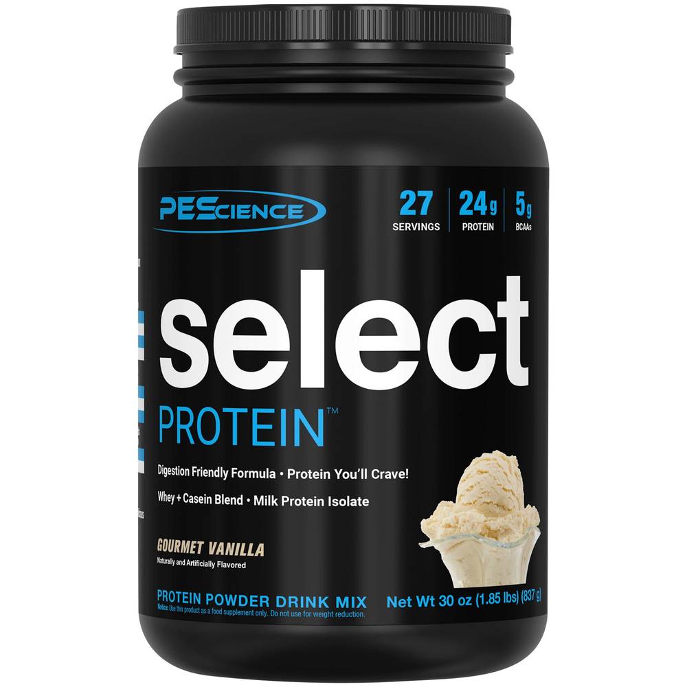 PEScience Select Protein Powder Drink Mix, Vainilla (30 oz)