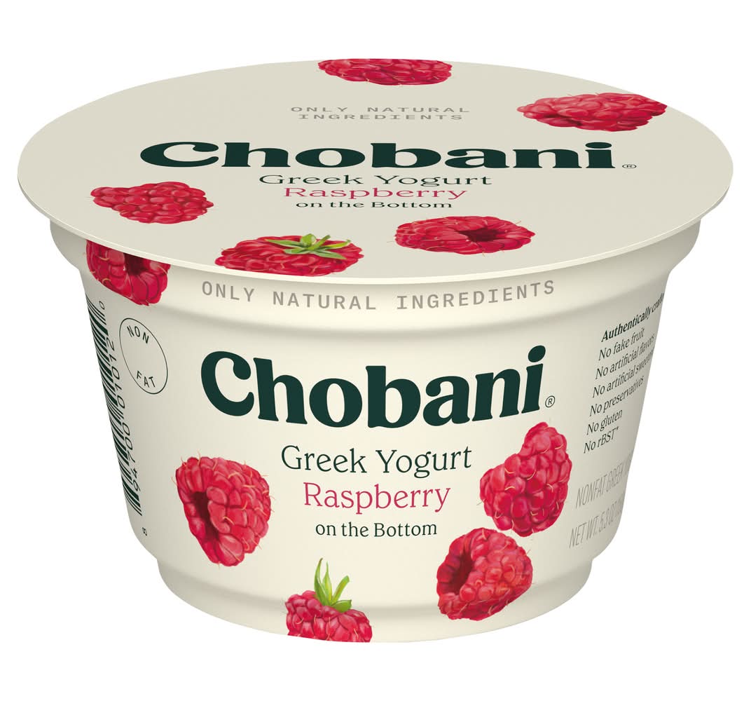 Chobani Non-Fat Greek Yogurt, Raspberry (5.3 oz)