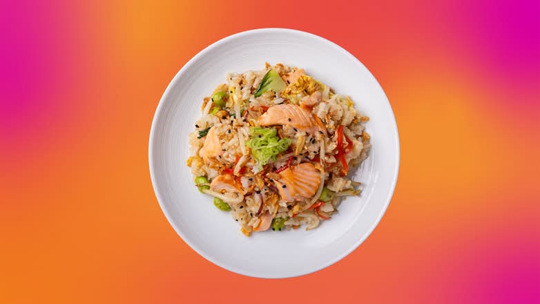 salmon teriyaki rice