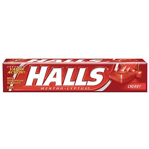 Halls Cherry Stick 9 Count