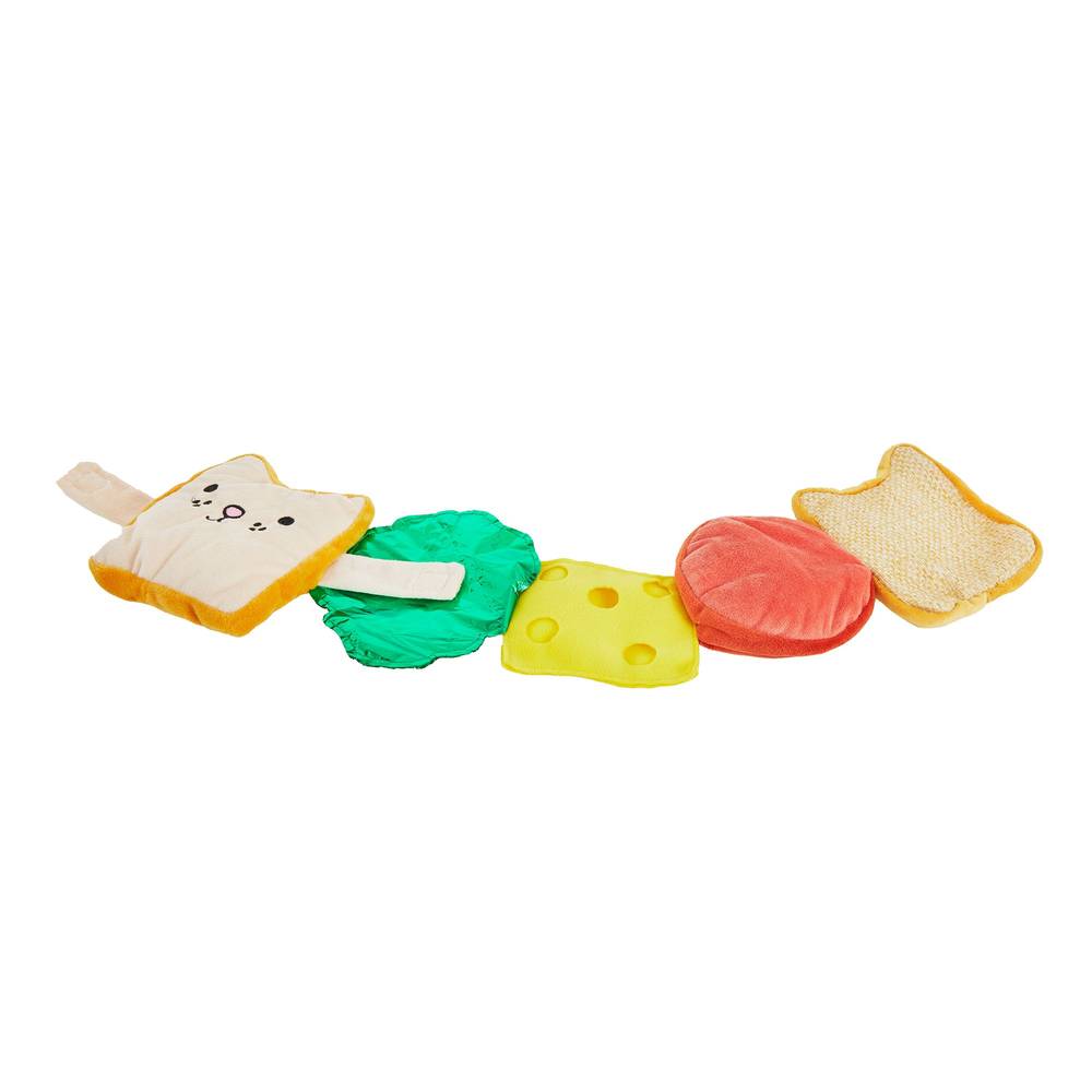 Whisker City® Sandwich Treat Puzzle Cat Toy (Color: Multi Color)