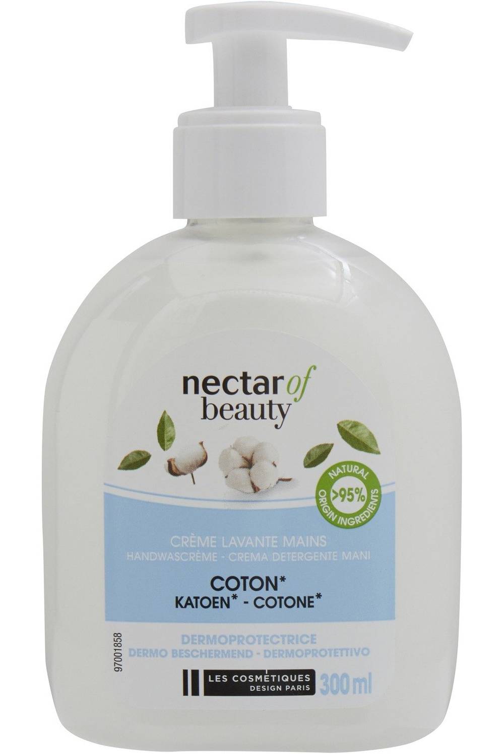 Nectar of Beauty - Savon crème lavant mains, coton (300ml)