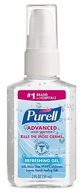 PURELL Advanced Refreshing 2 oz. Gel Hand Sanitizer, Clean Scent (9606-24)