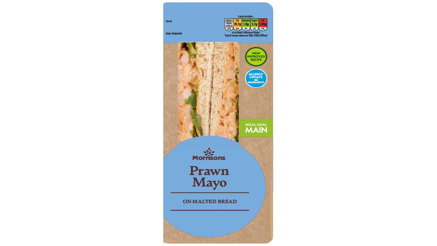 Morrisons Prawn Mayo Sandwich