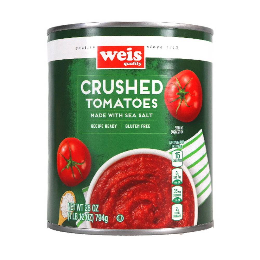 Weis Crushed Tomatoes Made With Sea Salt (28 oz)