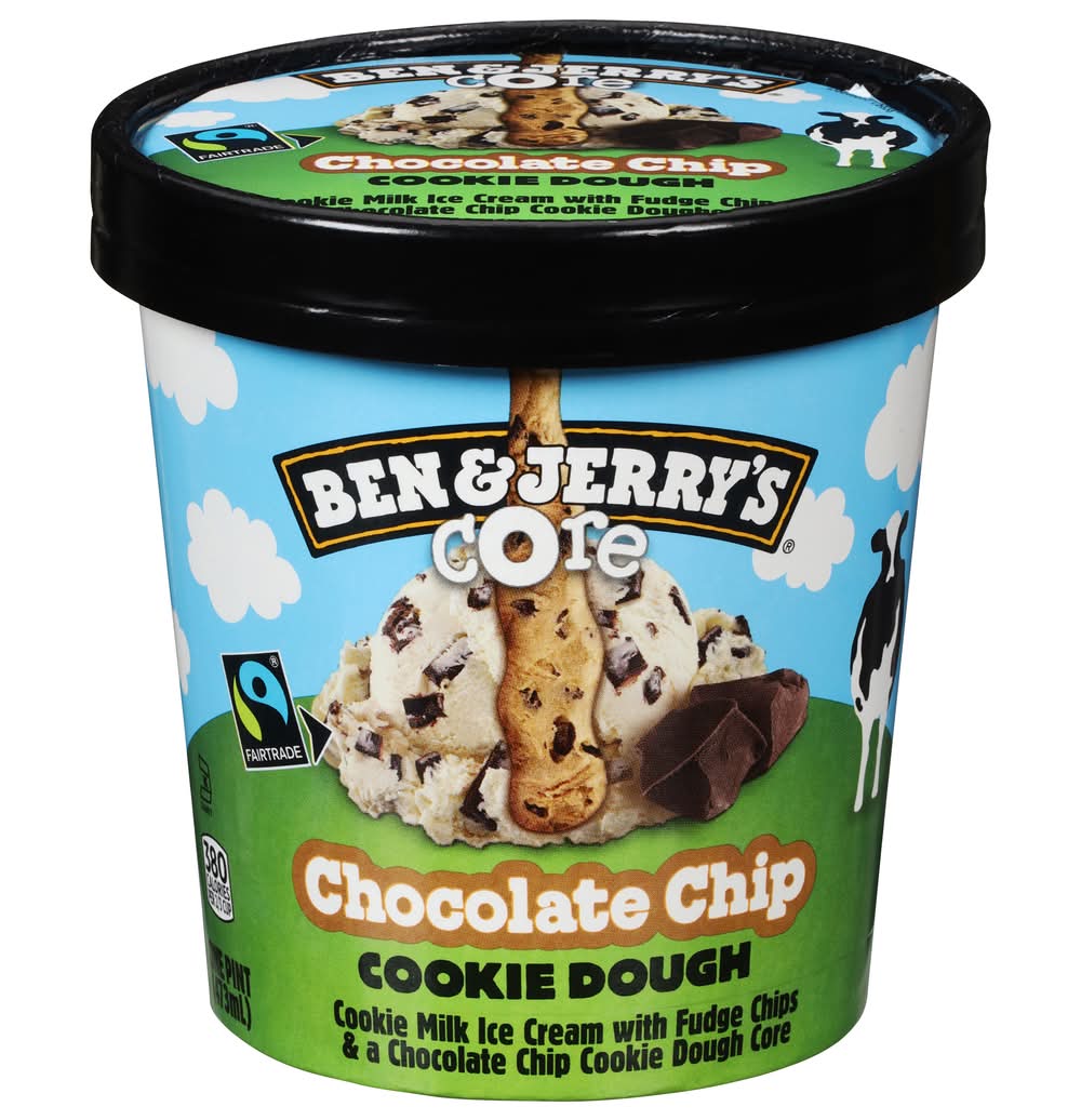 Ben & Jerry's Ice Cream, Chocolate Chip Cookie Dough Core (16 oz)