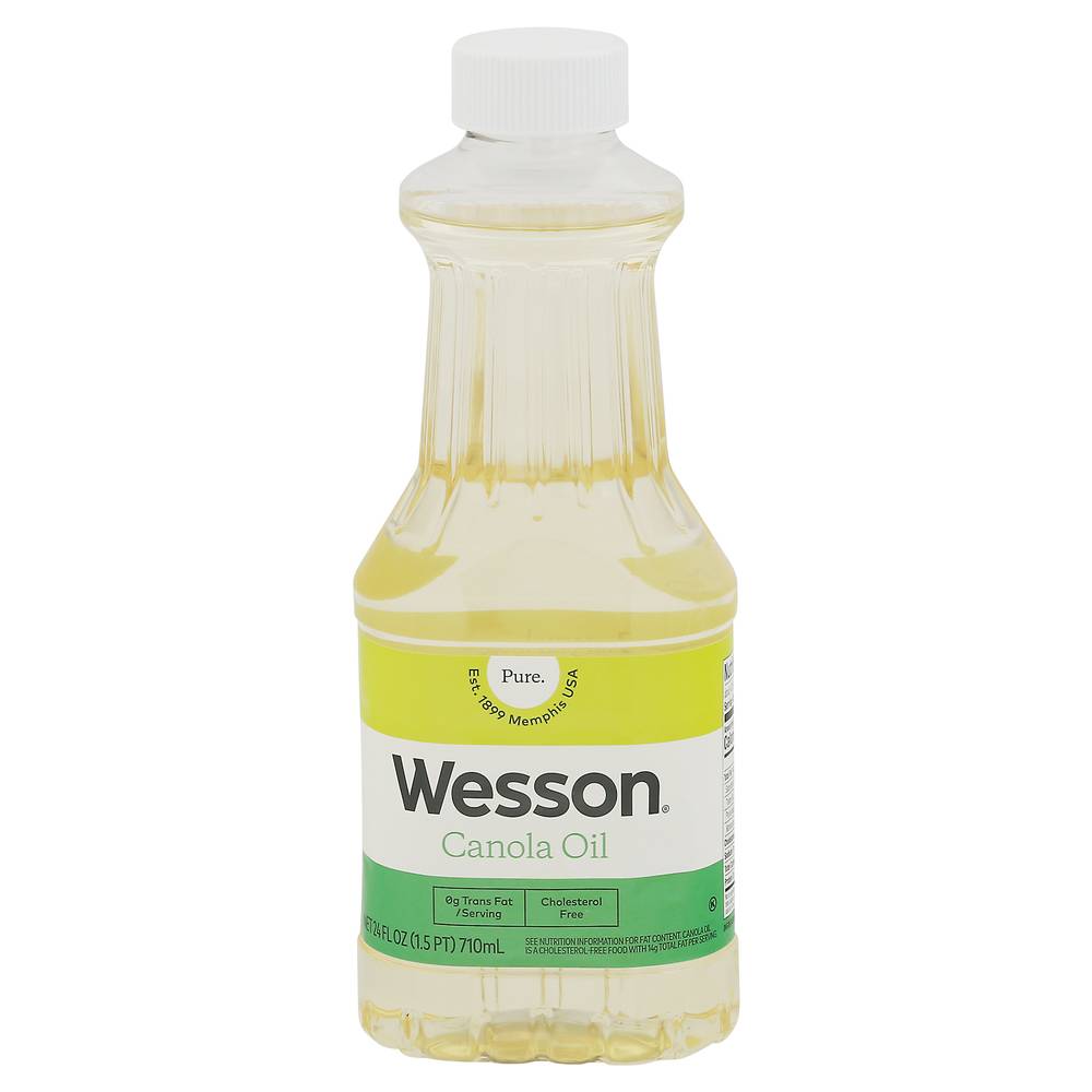 Wesson Cholesterol Free Pure Canola Oil (24 fl oz)