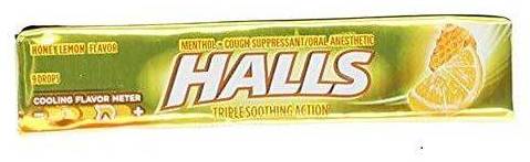 HALLS HONEY AND LEMON