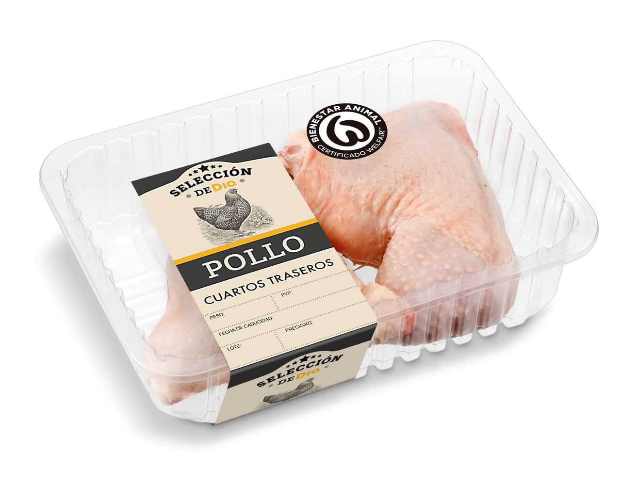 Cuartos Traseros De Pollo Selección De Dia Bandeja 760 G Aprox.