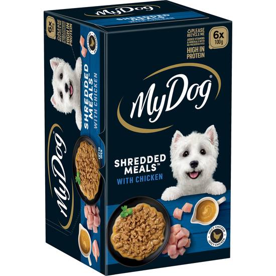 My Dog Shredded Meals With Chicken Dog Food 100g