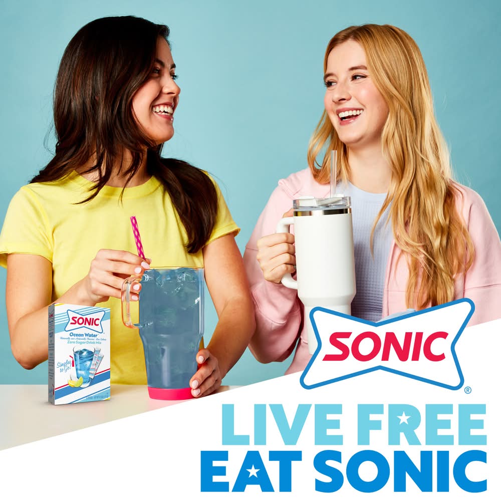 Sonic Ocean Water Singles To Go Powdered Drink Mix Sugar Free Caffeine Free Non Carbonated 2 Boxes 6 Sachet Per Box 12 Total Servings - View #4