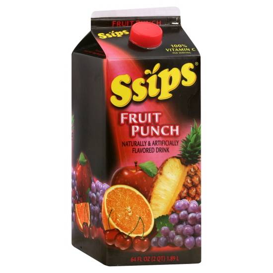 Ssips Fruit Punch Flavored Drink (64 fl oz)