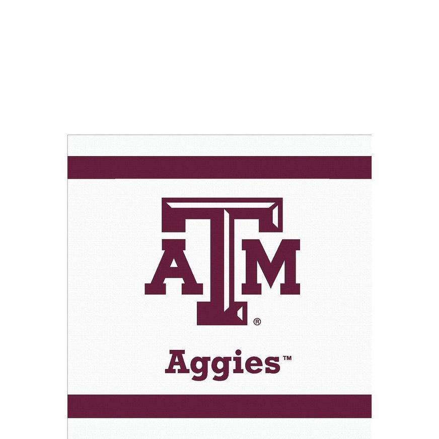 Texas AM Aggies Beverage Napkins 24ct