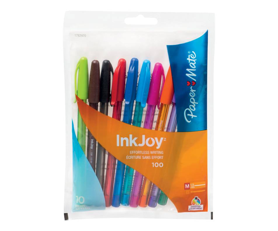 Paper mate ink joy stylos assortis (10 unités) - ink joy assorted pen (10 units)