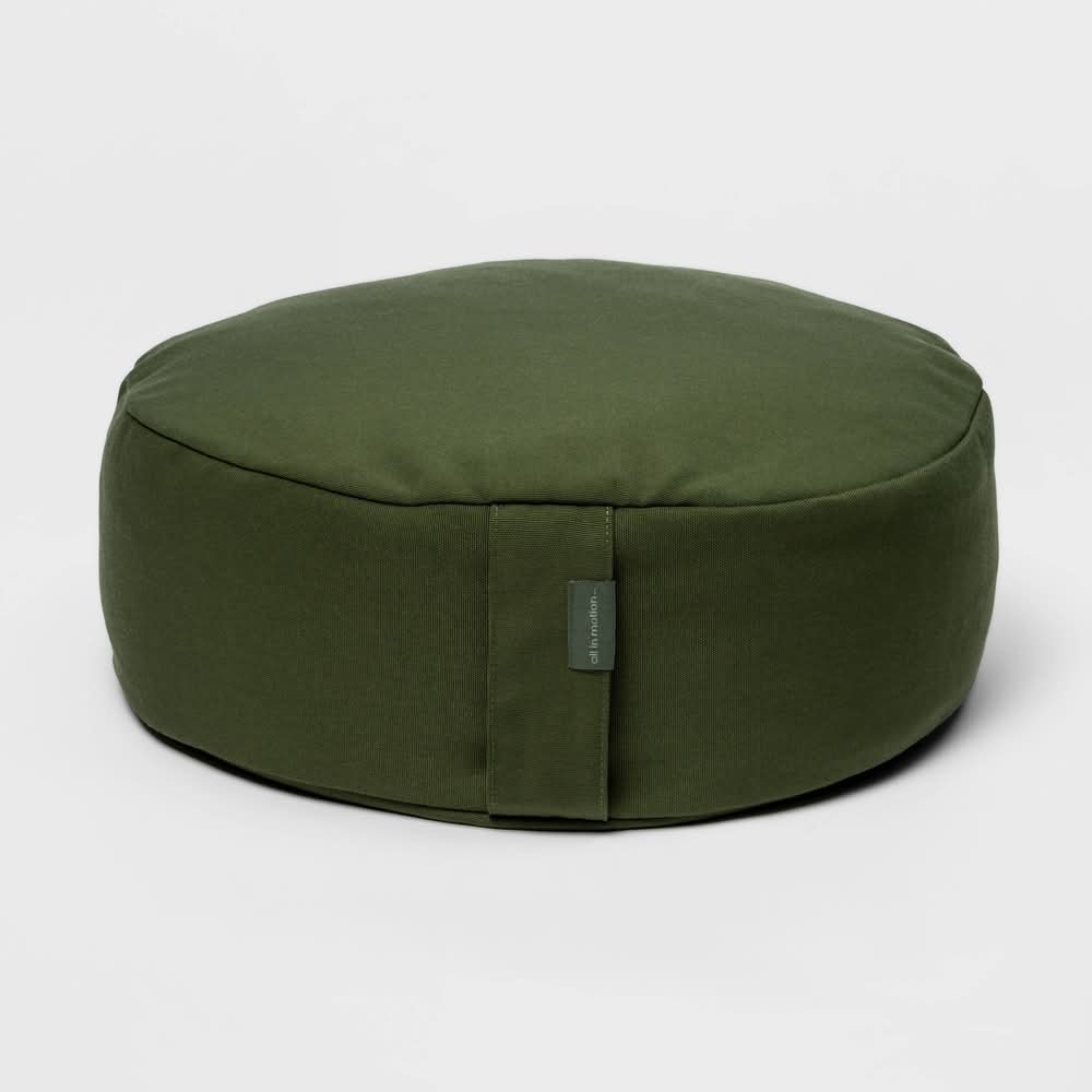 All In Motion Meditation Pillow, Dark Green