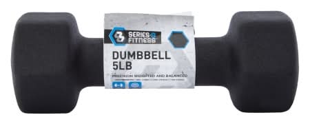 Series-8 Fitness™ 5lb Dumbbell Black