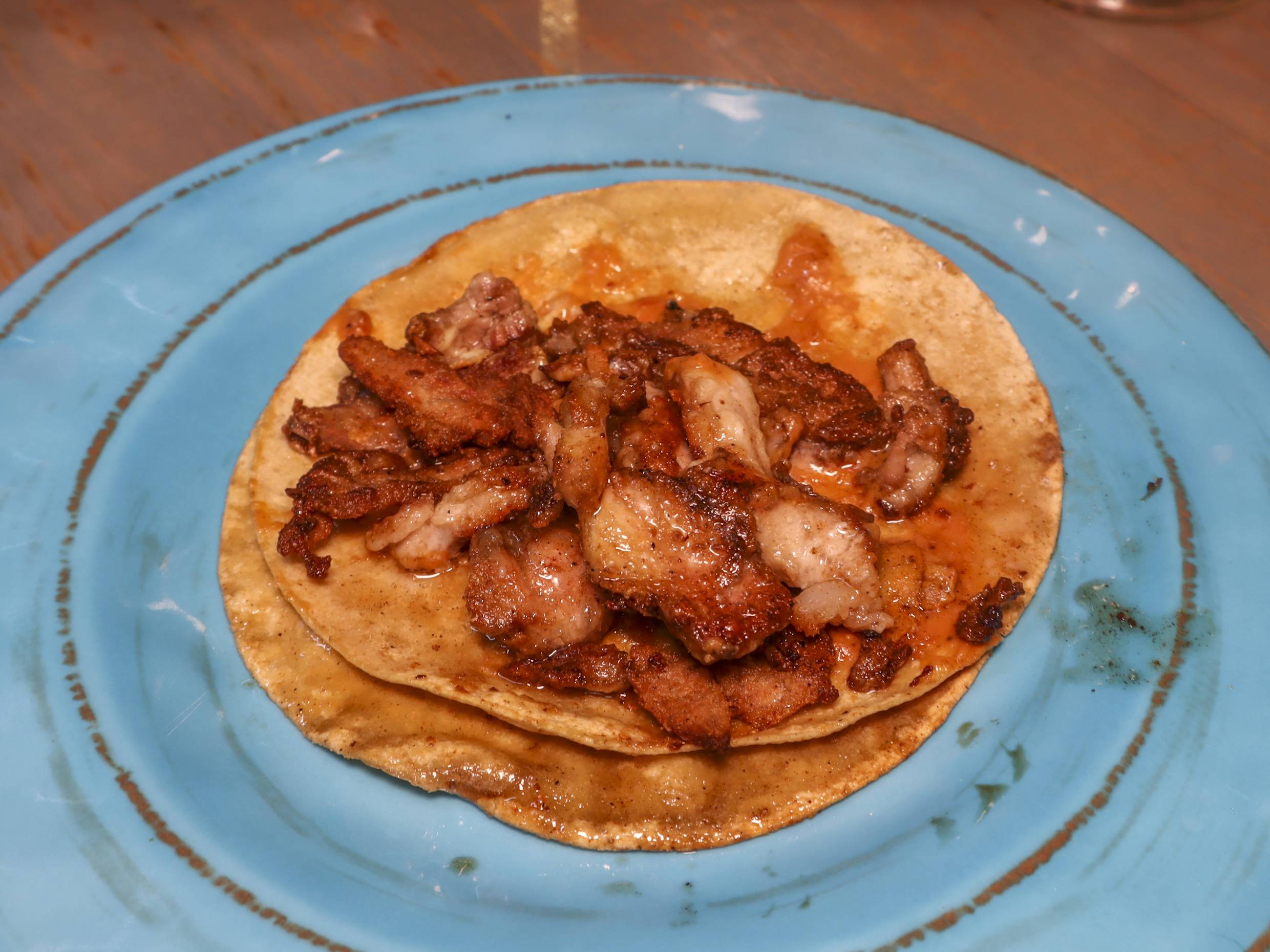 Taco mollejas de res