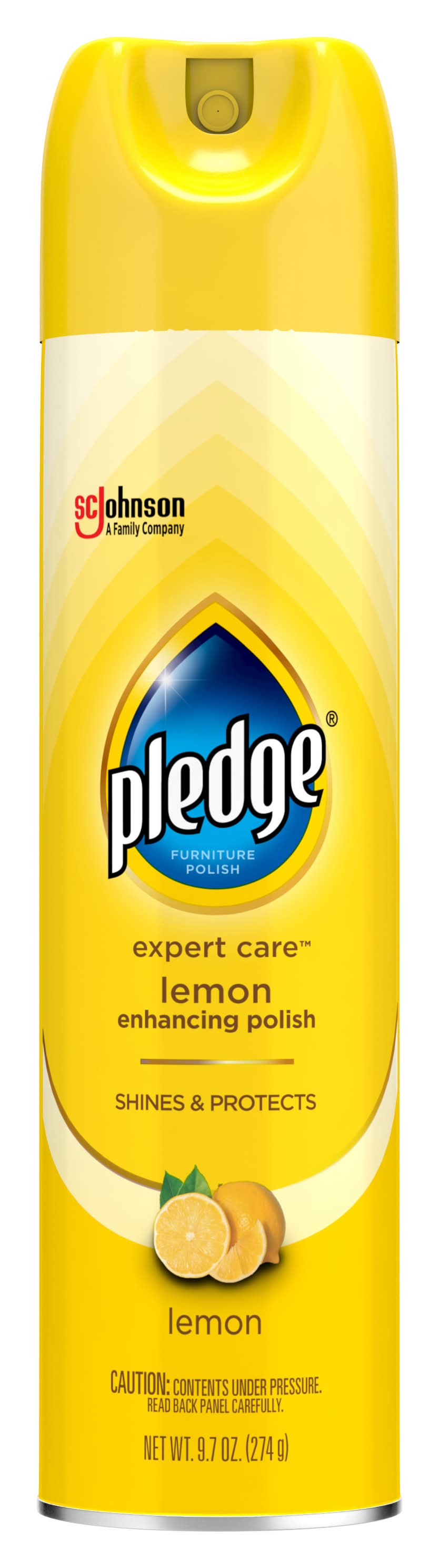 Pledge Expert Care Furniture Polish Spray, Lemon (9.7 oz)