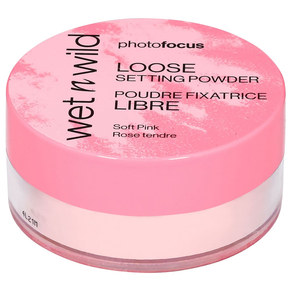 wet n wild Photo Focus Loose Setting Powder, Soft Pink (0.7 oz)