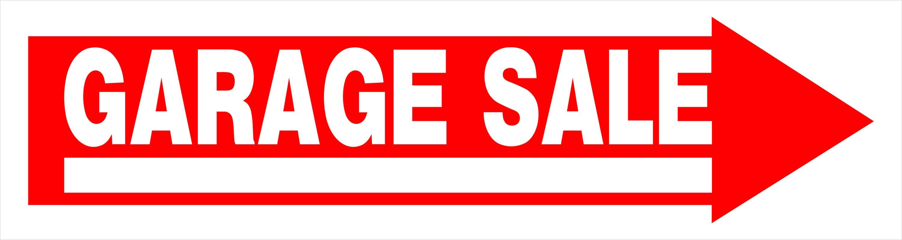 Hillman Garage Sale Sign With Frame 6'' X 24