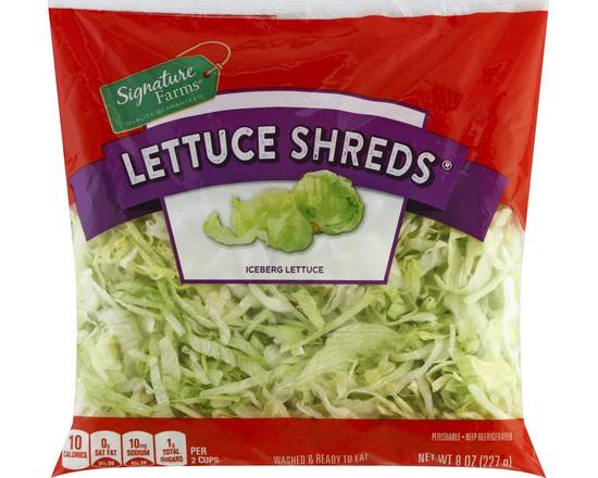 Order Signature Farms · Iceberg Lettuce Shreds (8 oz) food online from Safeway store, Butte on bringmethat.com